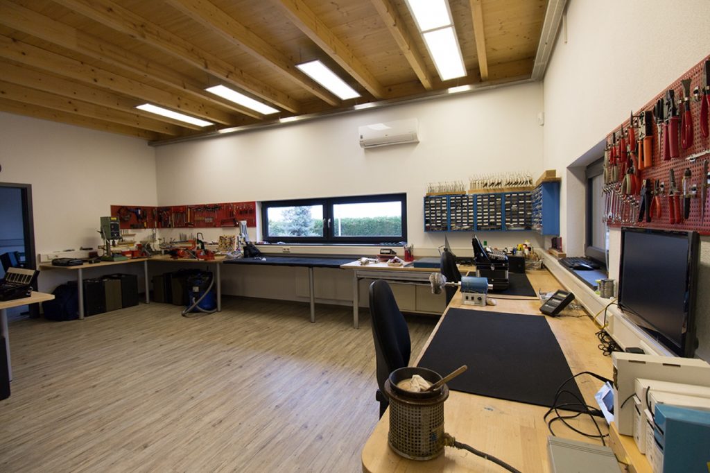 The accordion workshop at the Akkordeon Service Center today